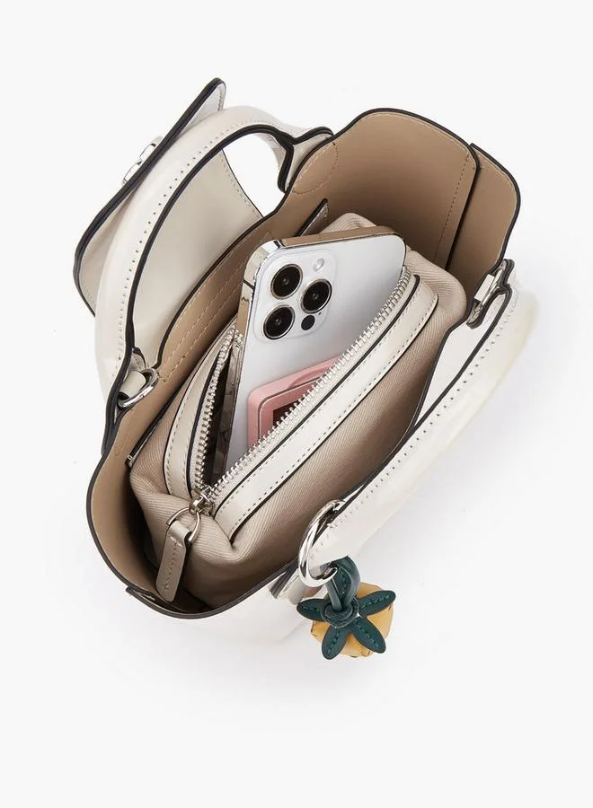 Celeste IVORY Solid Tote Bag With Pouch for Women | Best Price UAE