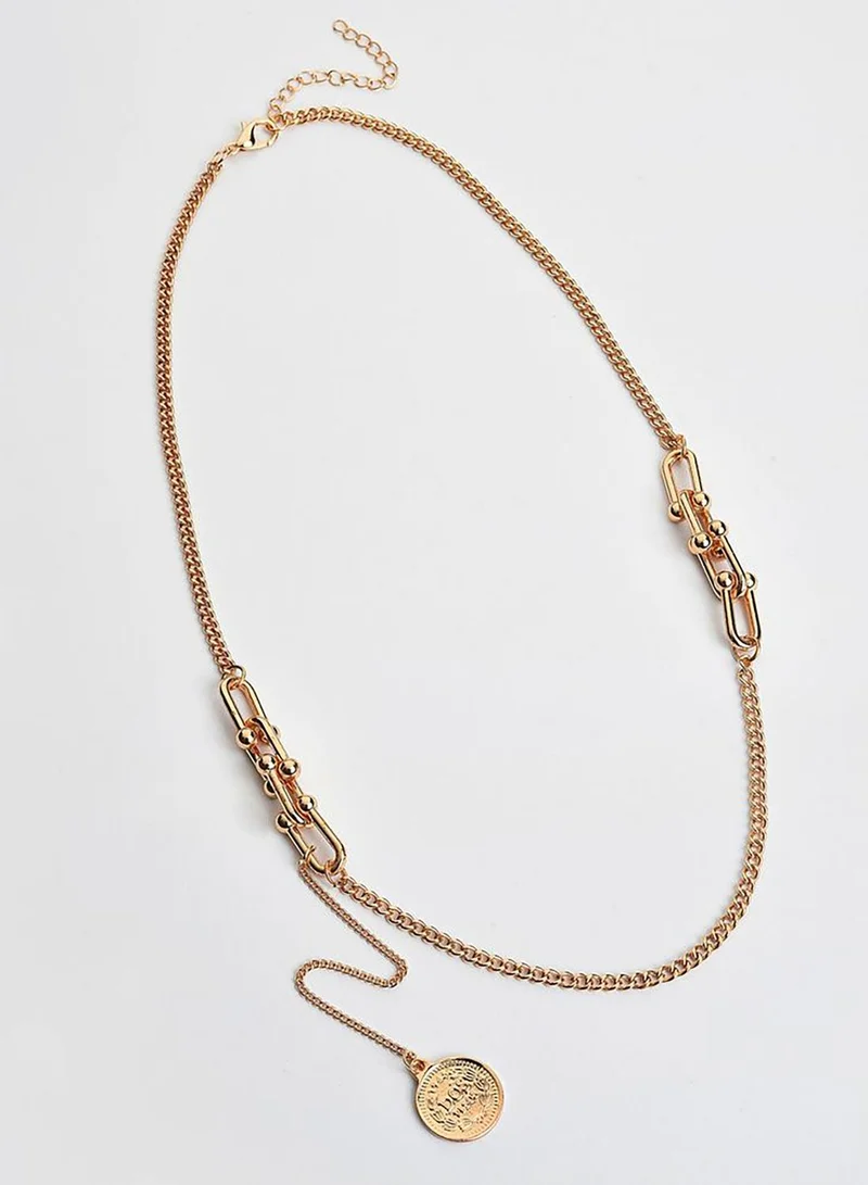 SOHI Gold Plated Designer Pendant