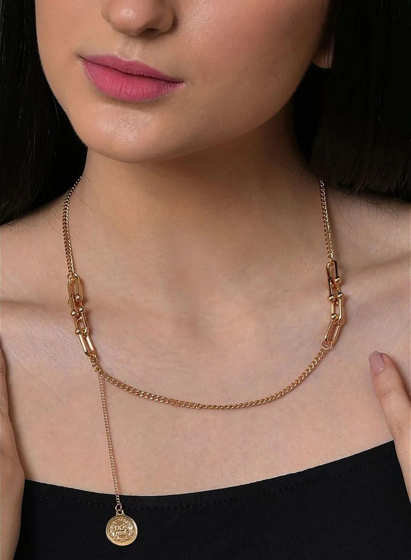 SOHI Gold Plated Designer Pendant