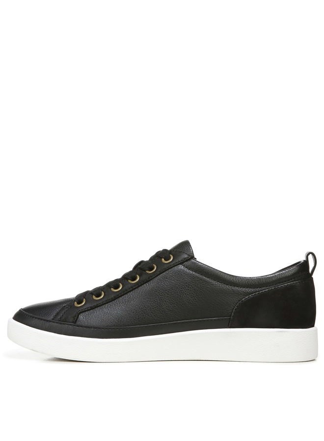 Vionic Women's Winny Sneaker, Onyx Black Leather, 6.5 Wide - Image 2