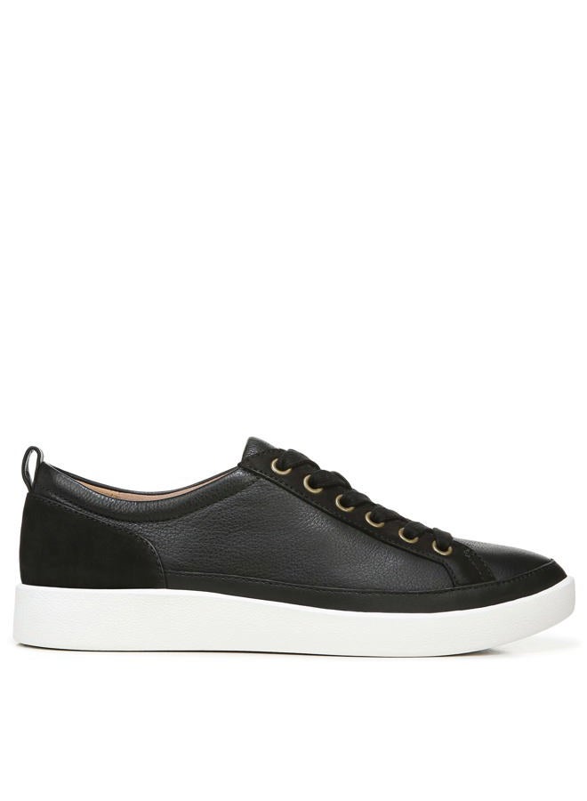 Vionic Women's Winny Sneaker, Onyx Black Leather, 6.5 Wide - Image 3