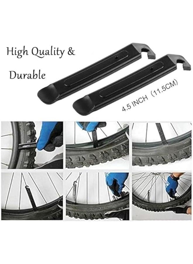 BWSJ Bike Repair Kit Mini Pump Bicycle Multi Tool with Handy Bag Included Glueless Tire Tube Patches Tire Levers Practical  for Family Friends  - Image 5