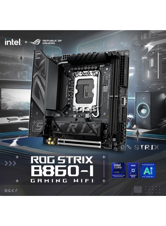 Rog Strix B860-i Gaming Wifi Motherboard, Supports Cpu 265k/265kf/245kf/245k (intel B860/lga 1851) - Image 1