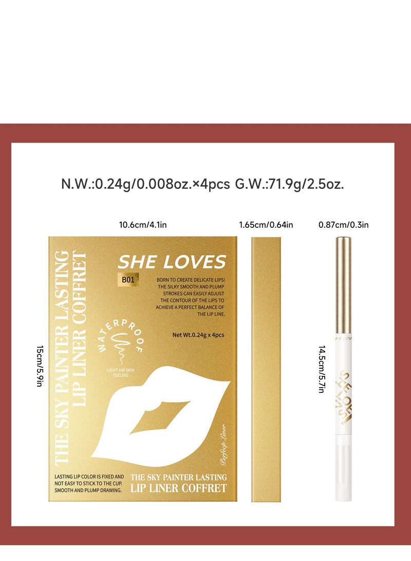 She Loves Double-ended Matte Non-Stick Lipstick Lip Liner  - Image 4