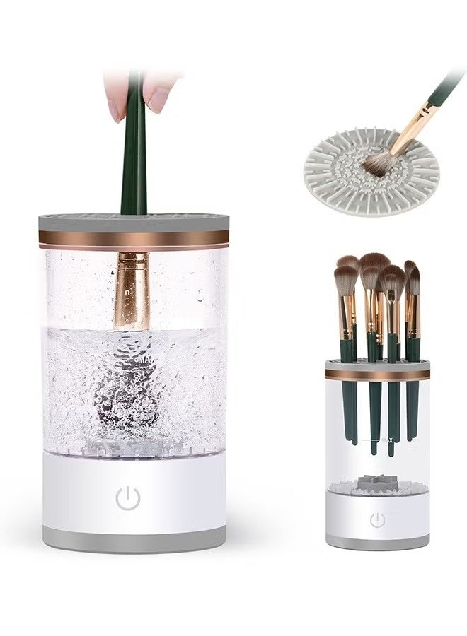 Makeup Brush Cleaner, Electric Automatic Rotating Cosmetic Brush Cleaner, Portable Makeup Suitable for Use of the Size of the Makeup Brush - Image 1