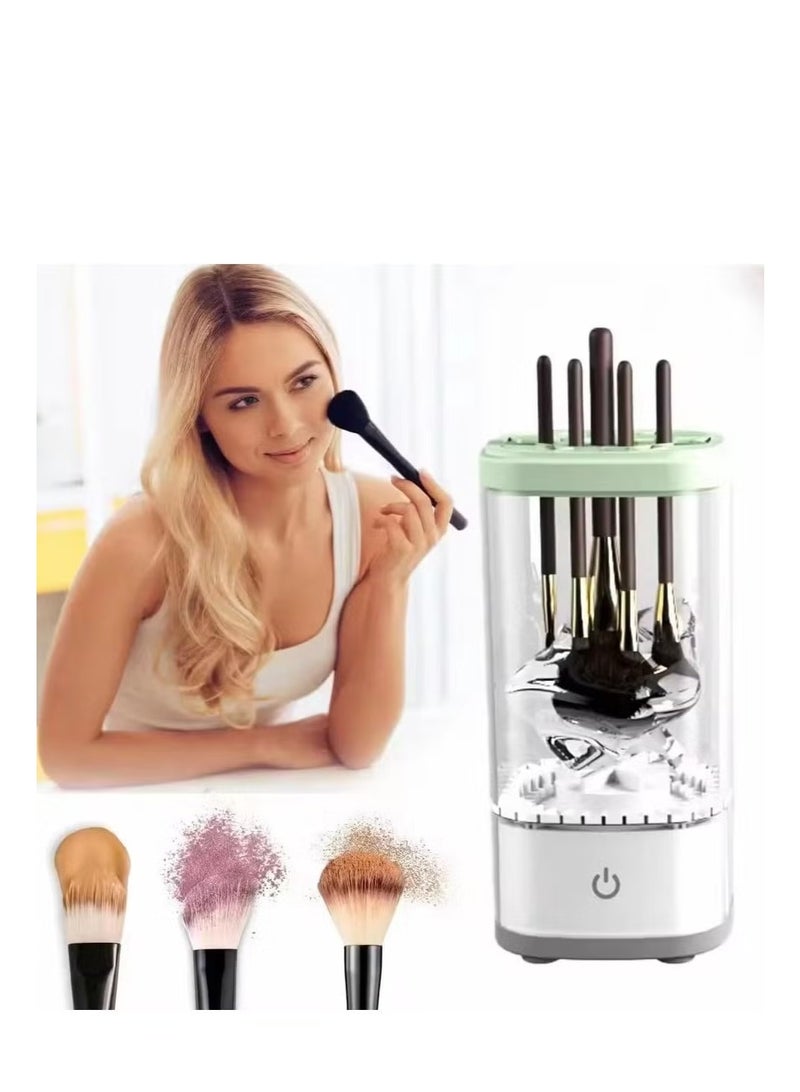 Makeup Brush Cleaner, Electric Automatic Rotating Cosmetic Brush Cleaner, Portable Makeup Suitable for Use of the Size of the Makeup Brush - Image 3