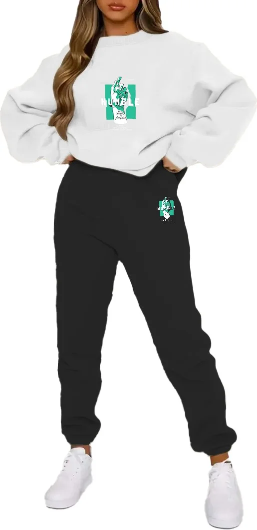 دوغ فش Tracksuit Oversize Hustle Printed Tracksuit,lover,couple Combination Beige