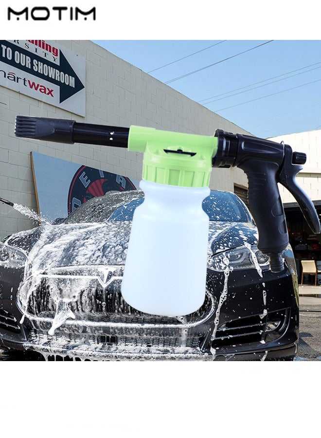 موتيم بخاخ رغوة الضغط للسيارات 1 لتر، غسالة سيارات منخفضة الضغط، مولد رغوة صابون قابل للتعديل للسيارات، بخاخ غسيل سيارات، أداة تنظيف سيارات لتنظيف السيارات، المنزل، الحديقة - Image 2