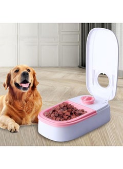 FEELING MALL Automatic Cat Feeder - Wet Dry Meals Separation Pet Food Dispenser for Cats & Dogs | Dog Cat Feeder and Water Dispenser | Multifunction Detachable Single Meal Cat Food Dispenser  - Image 1
