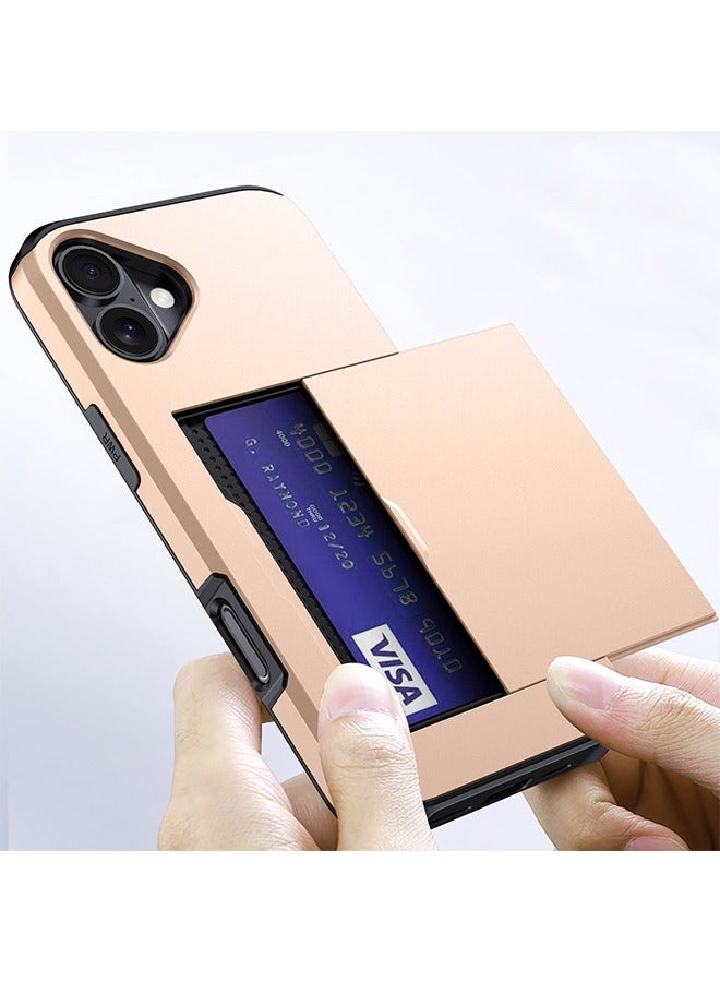 بيوند جراب iPhone 16 مع غطاء واقٍ مضاد للخدش وبصمات الأصابع ومضاد للسقوط (ذهبي) - Image 5