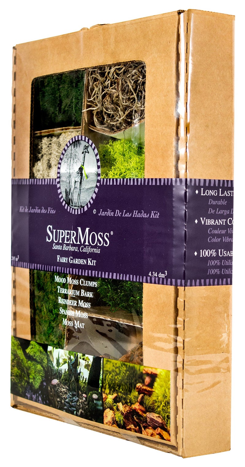 SuperMoss (50310) Fairy Garden Kit, Mixed Mosses, 4 oz., Multicolor - Image 2