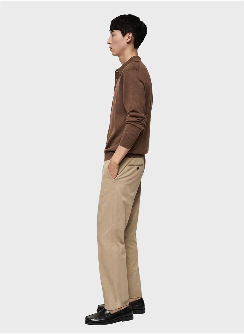 Mango Man Willys  Polo Neck Long Sleeve Sweater