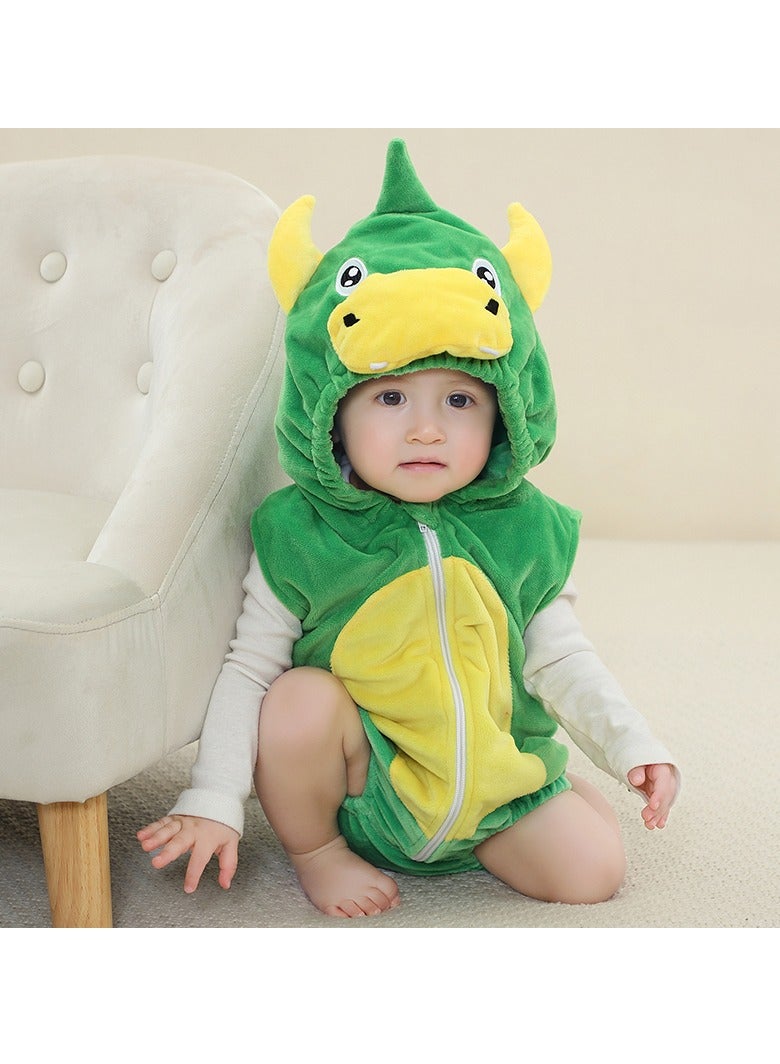 Newborn Baby Hooded Rompers Unisex Jumpsuit Pajamas Baby Boys and Infant Girls Animal Costume for Infant 0-24 Months - Image 3