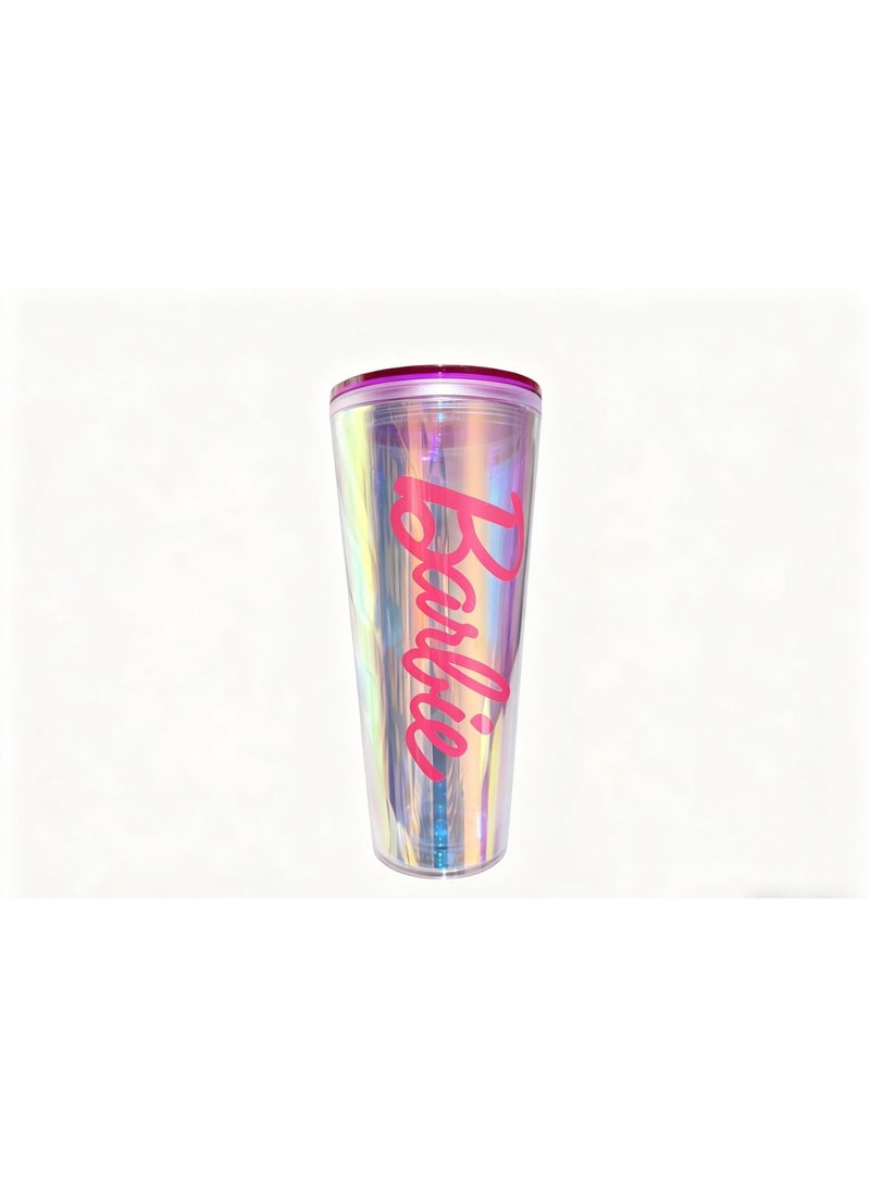 Barbie 24oz Barbie Iridescent Double-Wall Tumbler with Color Box - Image 2