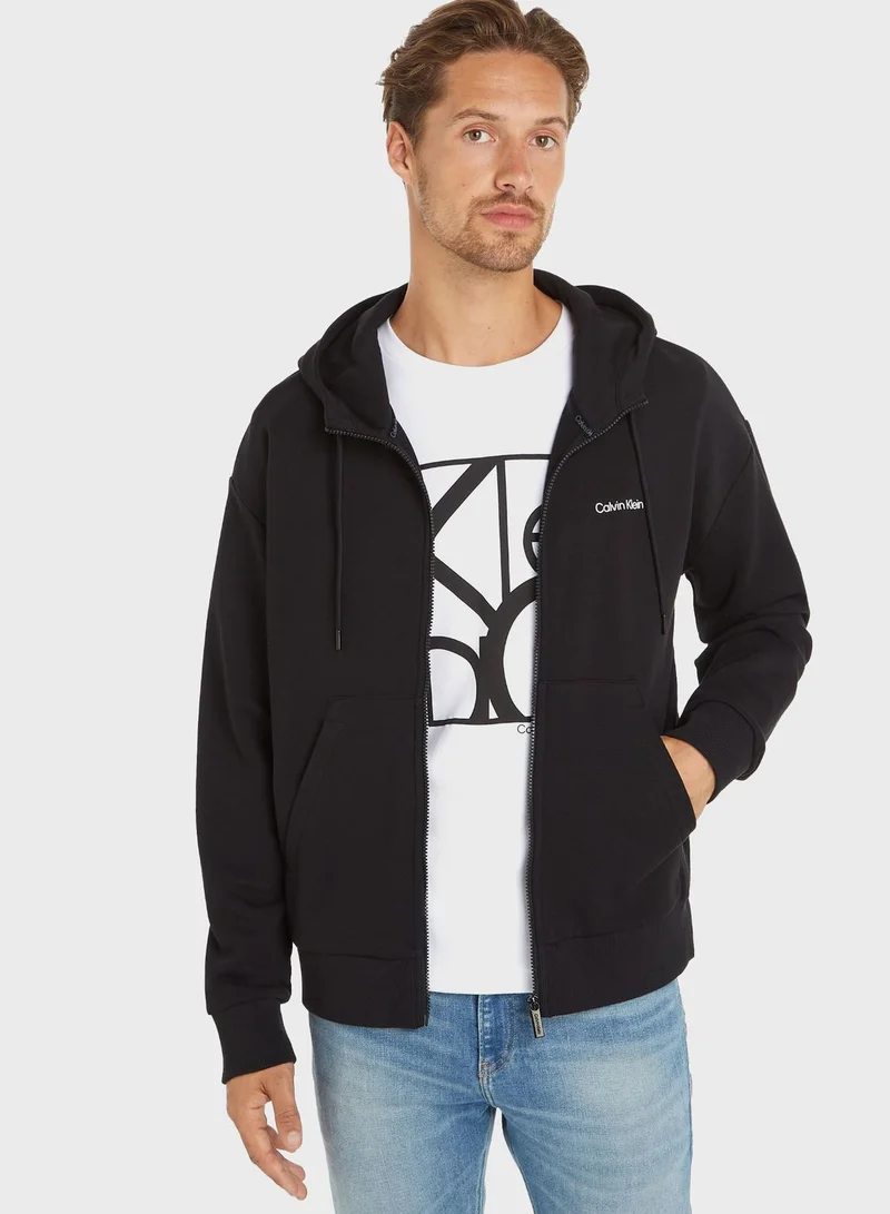CALVIN KLEIN Hero Logo Comfort Zip Through