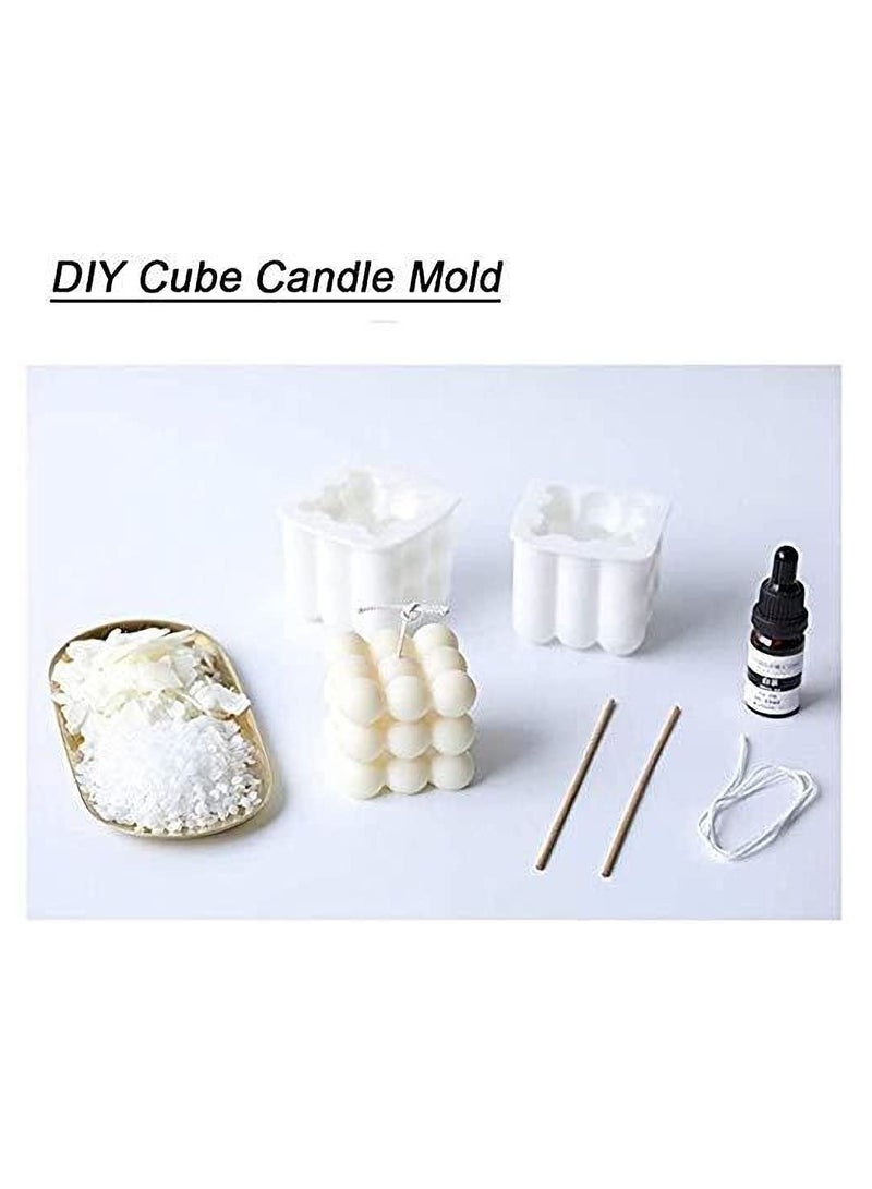 Excefore 2 Pack Candle Moulds, Silicone Candle Moulds, Candle Making Kit Supplies, Silicone Mould for Handmade Candle Soap Cake Mousse Ice Cream - Image 2
