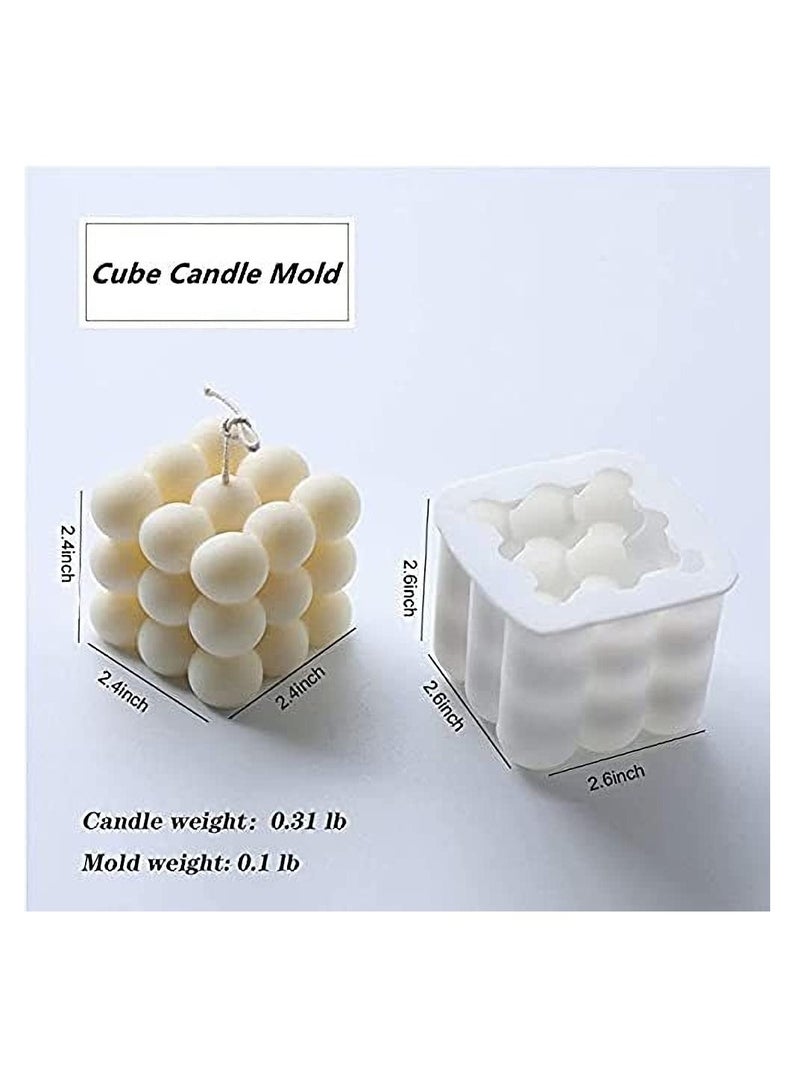 Excefore 2 Pack Candle Moulds, Silicone Candle Moulds, Candle Making Kit Supplies, Silicone Mould for Handmade Candle Soap Cake Mousse Ice Cream - Image 3