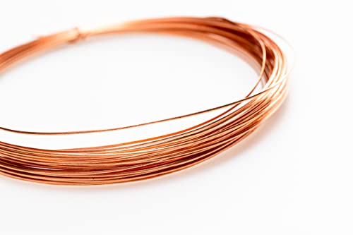 Craft Wire 22 Gauge, 99.9% Pure Copper Wire (Half Round) Dead Soft CDA #110 Made in USA - 5FT by CRAFT WIRE - Image 4