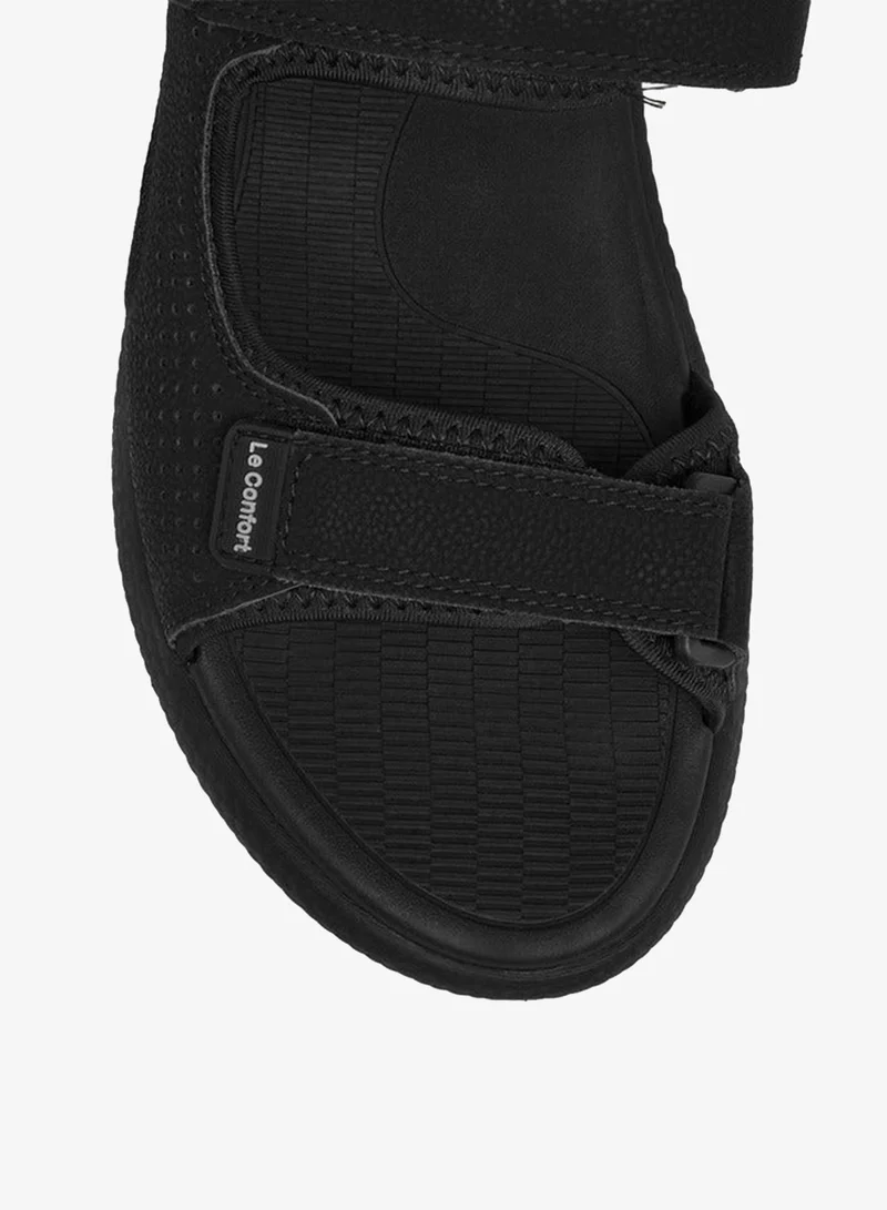 Le Confort Black Men Hook and Loop Sandals for Men | Best Price UAE