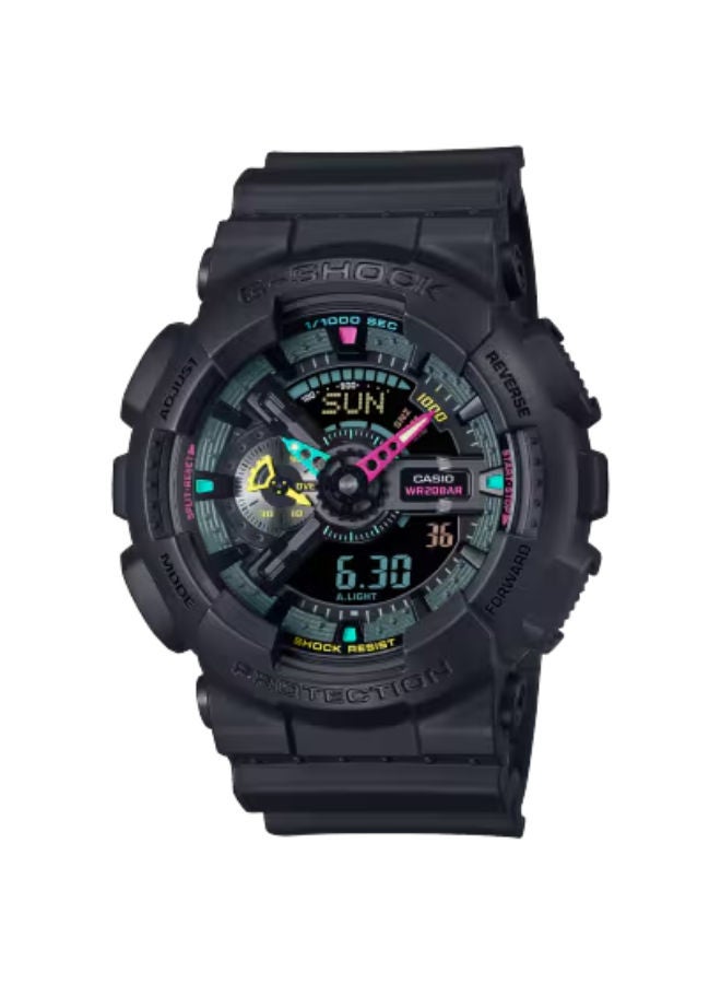 CASIO G_Shock Resin Analog+Digital Wrist Watch GA-110MF-1ADR - Image 1