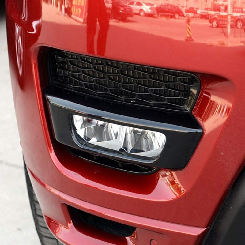 LLKUANG Black Front Fog Light Cover Trim Compatible with Land Rover Range Rover Sport 2014-2017 (Black) - Image 3