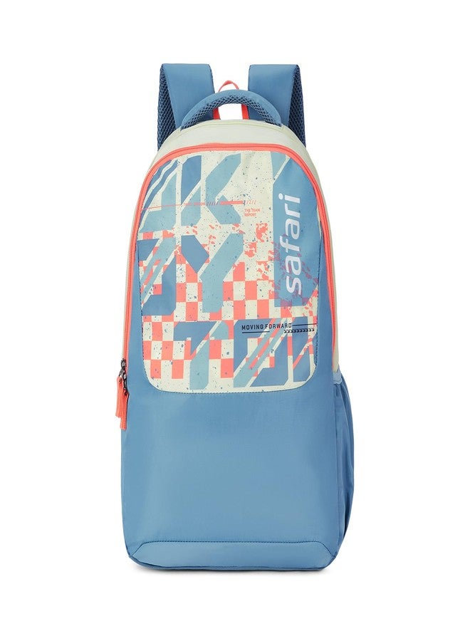 Safari Alpha 32L School bag for Boys and Girls, Office use/travel bag for man & women, Casual 2 Compartment Printed Large Men's Backpack Bags with Organizer, File holder, Color - Ivory - Image 1