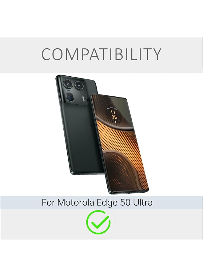 erorex Compatible With Motorola Edge 50 Ultra Case Cover+2 Pack Motorola Edge 50 Ultra Screen Protector Flexible Tpu Film Soft Screen Protector For Motorola Edge 50 Ultra Cover Case 6.7 Inch - Image 2
