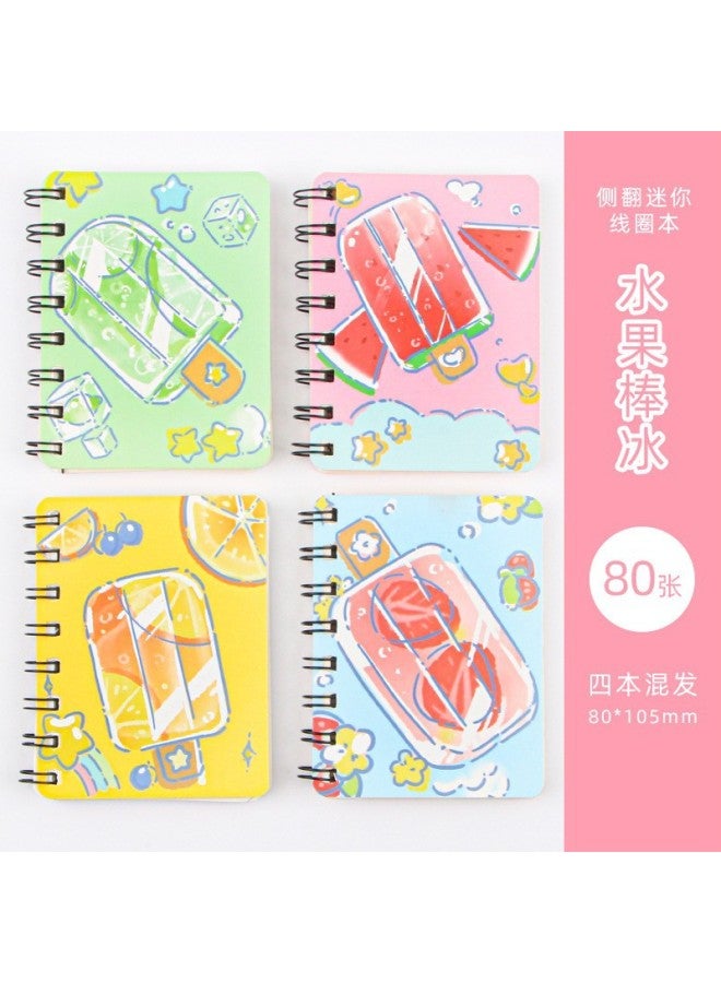 HELPS Creative Cute Side Turn Coil Book Student Cartoon A7 Word Hand Account Small Notebook Mini Pocket Notebook - Image 1