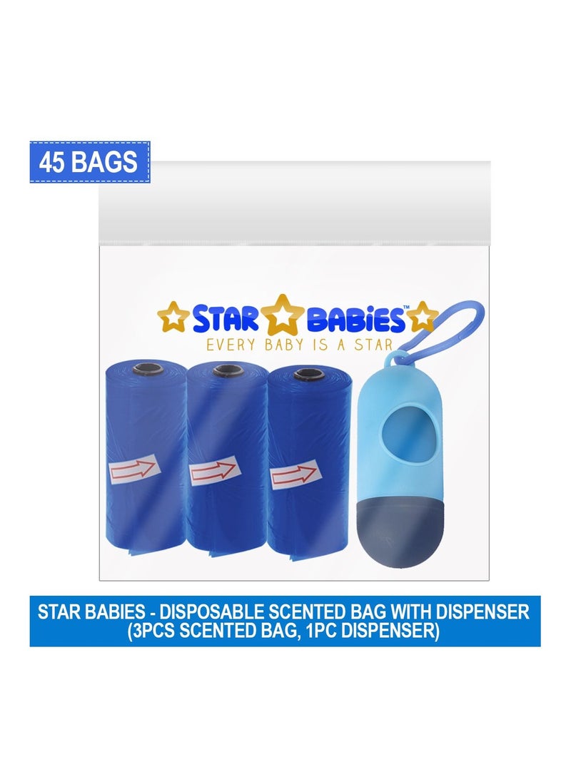 STAR BABiES - Star Babies Scented Bag Pack of 3 with Dispenser - Navy Blue - Image 1