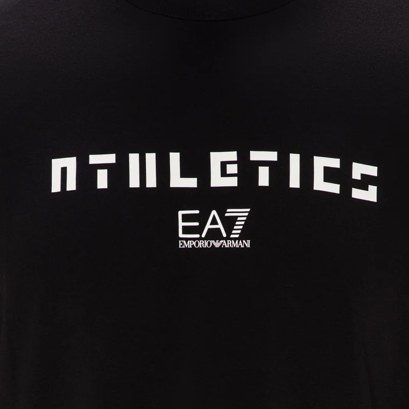 EA7 Emporio Armani Black Men's Printed T-Shirt for Men | Best Price UAE