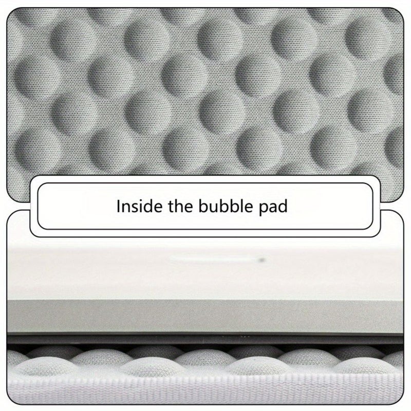 Grey 15.6 Inch Nylon Anti Drop Padded Laptop Sleeve Stylish Tablet Bag - Image 5