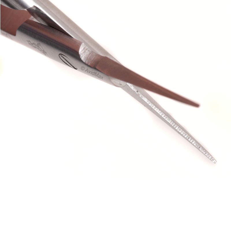Dr. Slick Arrow Scissor, 3-1/2", Gold Loops, MicroTip, Straight - Image 2