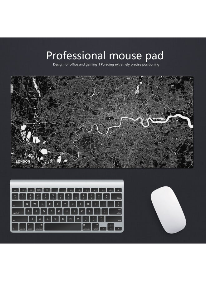 LANDNA Office Business Mouse Pad Game Special Mouse Pad Competitive Mouse Pad Professional Design Mouse Pad-Color:Edge Lock-Pattern:PARIS(80*40)  - Image 3