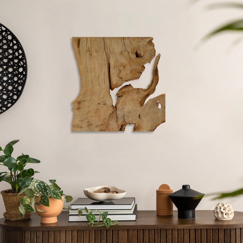 NAHARO Natural Wood Wall Art Handcrafted Rustic Decor Frameless Design for Living Room Bedroom Kitchen or Office Unique Organic Charm for Your Home - Image 2