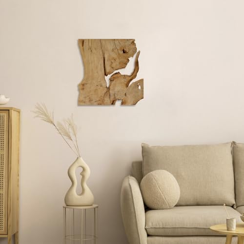 NAHARO Natural Wood Wall Art Handcrafted Rustic Decor Frameless Design for Living Room Bedroom Kitchen or Office Unique Organic Charm for Your Home - Image 3