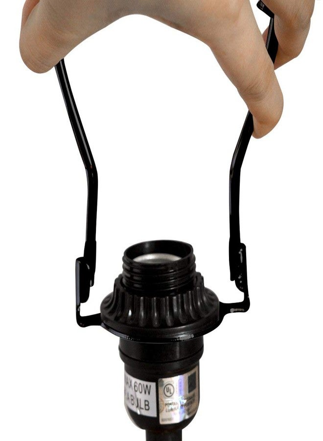 RddenIy 8" Lamp Shade Harp Holder and E26 Light Base UNO Fitter Adapter Converter Finial Set,for Table and Floor Lamps - Image 4