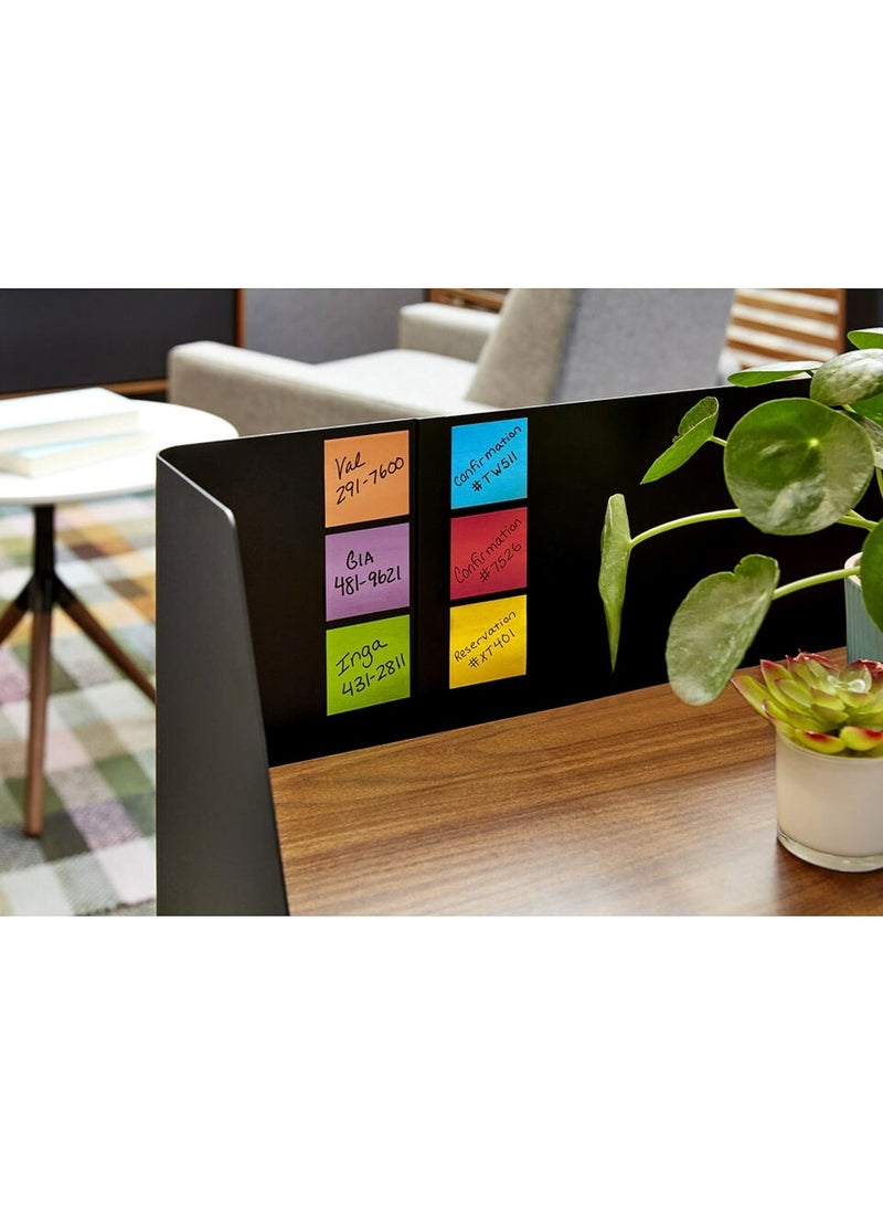 Fantastick ملاحظات لاصقة 100 قطعة بحجم 3x3 بوصة باللون الأخضر النيون - Image 3