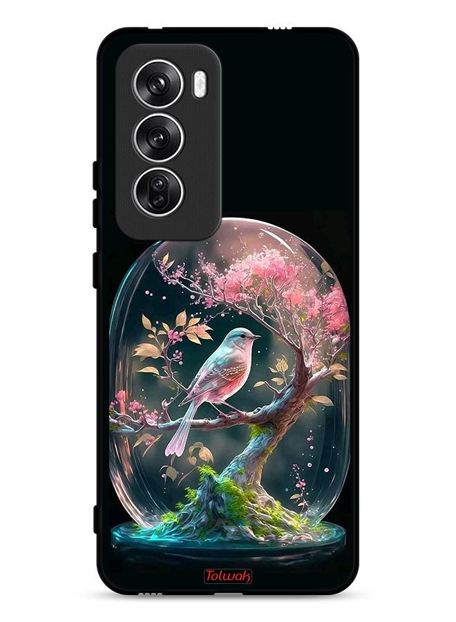 Tolwak Oppo Reno12 5G Protective Case Cover Bird In Jarr - Image 1