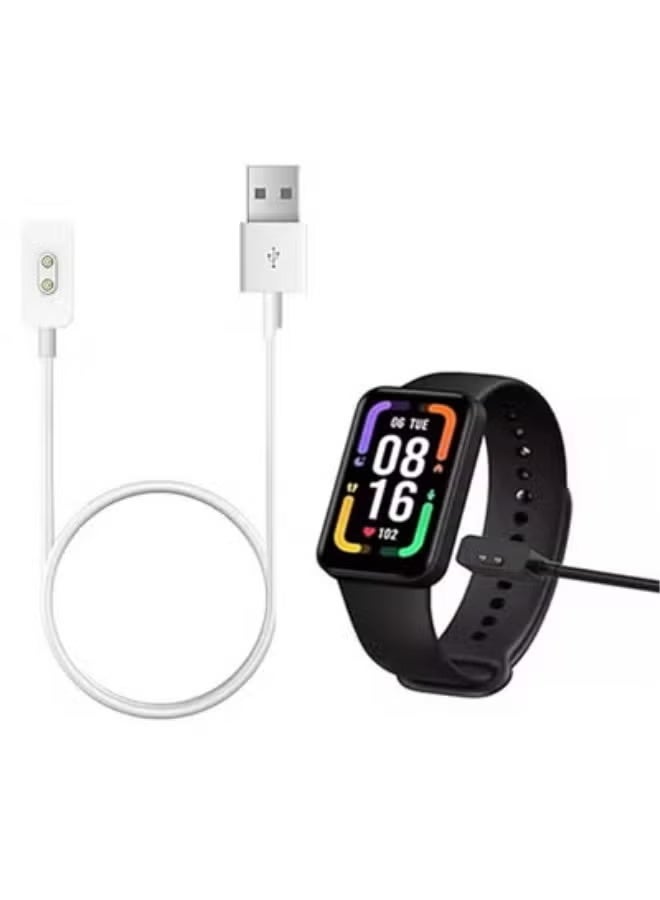 DeHuCg Smartwatch Charger Compatible with XiaoMi Band 10/Band 9/8 Pro/Active/Mi Watch 4/3 Active, Magnetic USB Charging Cable 3.3ft, Replacement Charging Cable Cradle Accessories fit XiaoMi Band 10/9/8 Pro - White - Image 1