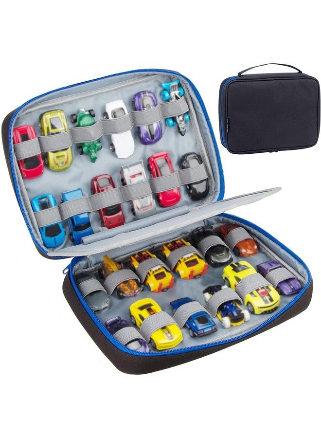 KISLANE 24 Toy Cars Storage For Hot Wheels Storage Case Compatible With 24 Hot Wheels Matchbox Cars Mini Toys Hot Wheels Storage For Kids Bag Only (Black)  - Image 1