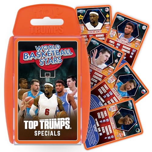 Top Trumps Card Game World Basketball Stars Family Games for Kids and Adults 2 Players 6 Years Old - Image 1