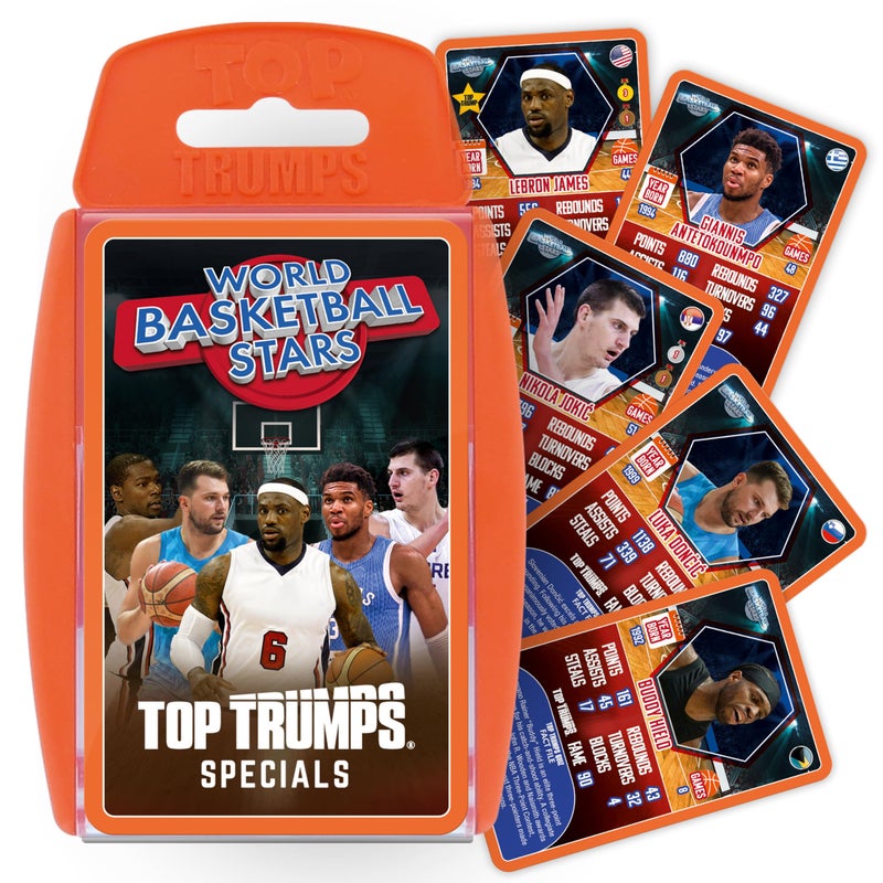 Top Trumps Card Game World Basketball Stars Family Games for Kids and Adults 2 Players 6 Years Old - Image 3