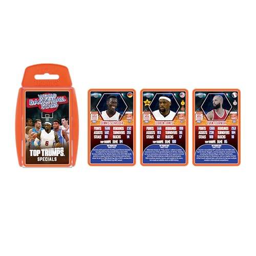 Top Trumps Card Game World Basketball Stars Family Games for Kids and Adults 2 Players 6 Years Old - Image 5