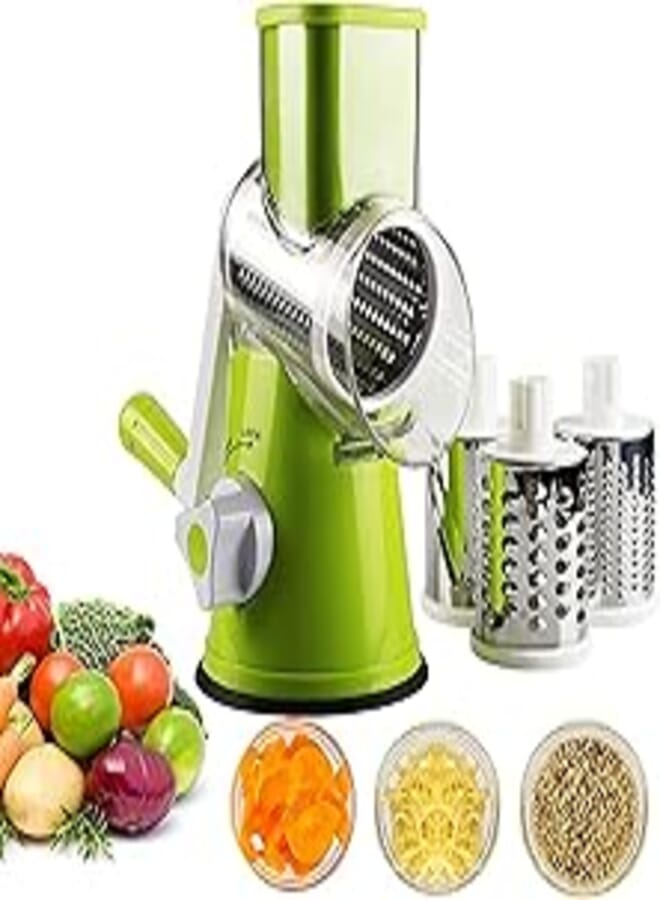 UHOO Vegetable Grater, Food Slicer Shredder Grater for Kitchen, Dishwasher Safe Kitchen Grater and Vegetable Slicer for Cucumber, Zucchini, Carrot, Potato, etc