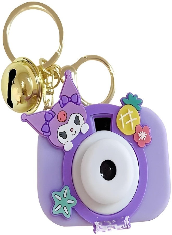 Todfod Mini Projector Camera Toy | Kawaii Style Keychain with Light & Bell | Cute Cartoon Accessory for Bags & Pouches | Kids Dress Up Play Toy | Birthday Gift for Girls - Image 1