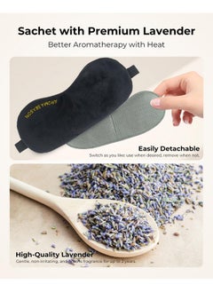 أروما سيزون قناع العين الساخن من Aroma Season، كمادات بخار دافئة عبر USB لعلاج انتفاخ العينين، علاج دافئ لجفاف العين، والحكة، والتهاب الجفن، والشعيرة (بنفسجي)  - Image 5