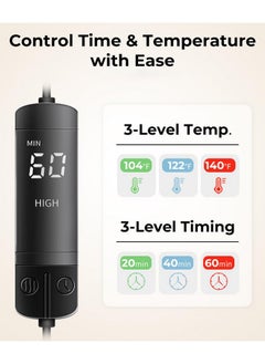أروما سيزون قناع العين الساخن من Aroma Season، كمادات بخار دافئة عبر USB لعلاج انتفاخ العينين، علاج دافئ لجفاف العين، والحكة، والتهاب الجفن، والشعيرة (بنفسجي)  - Image 4