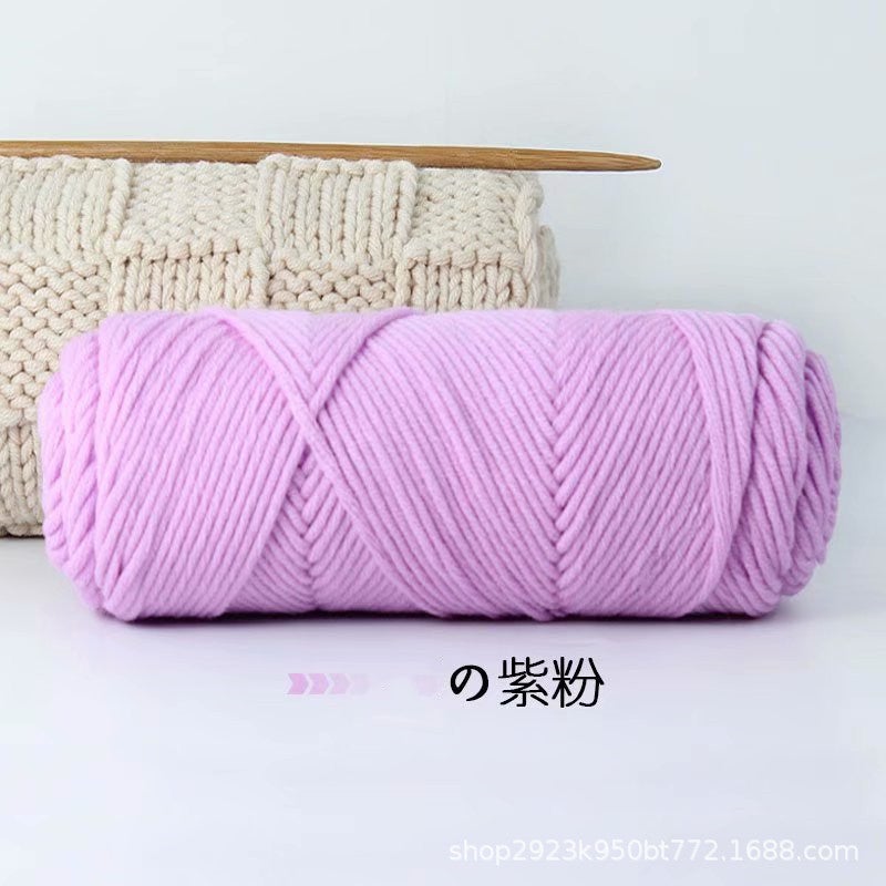 Lover cotton wool milk cotton diy thread strand wool woven scarf thread cotton thread hand knitted wool yarn manufacturers Rose pink 33*regular*16s*8*pure acrylic fiber
