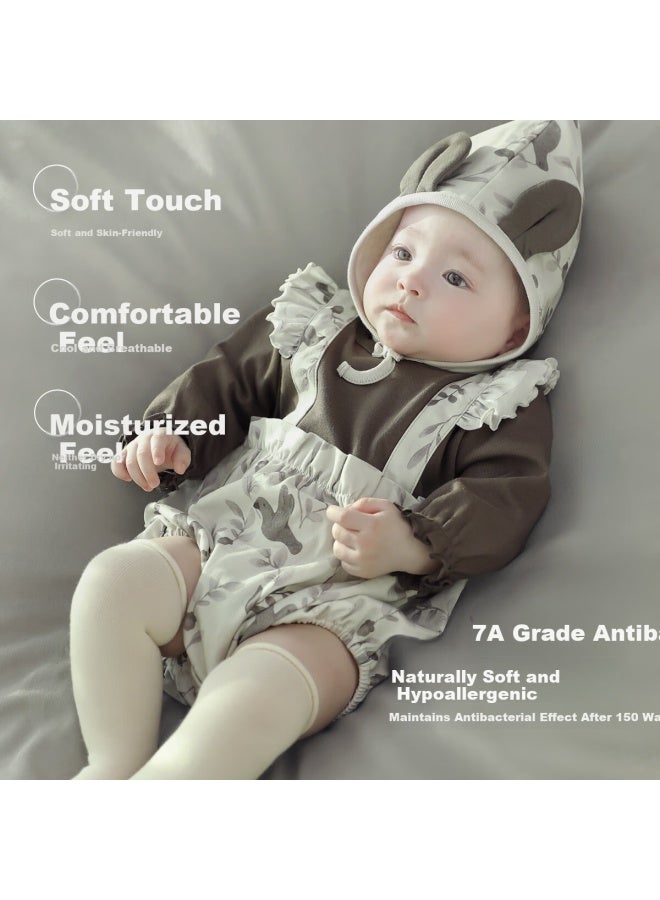 Balipig Baby Bodysuit Set Of 3 Spring And Autumn Infant Romper For Girls And Boys Newborn Baby Clothes Style - Image 2