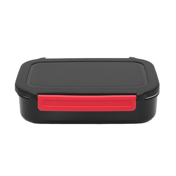 STAINLESS STEEL INSTA LUNCH BOX LEAKPROOF AND RUSTPROOF MICROWAVE SAFE SUITABLE FOR SCHOOL, OFFICES AND PICNICS, BLACK, 900 ML